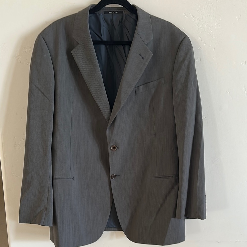 Armani Collezioni Gray Brown Men’s suit with suit coat and pants